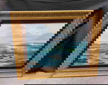 Coastal Seascape Oil Painting