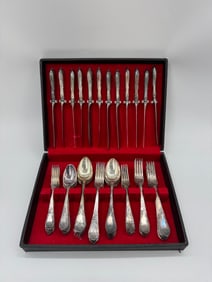 Silver Plated Flatware Set in Case