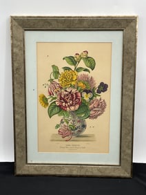 Floral Still Life Etching