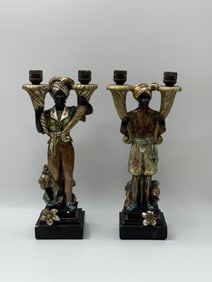 Pair of Figural Candlestick Holders