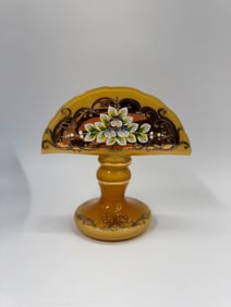 Bohemian Hand-Painted Ceramic Napkin Holder