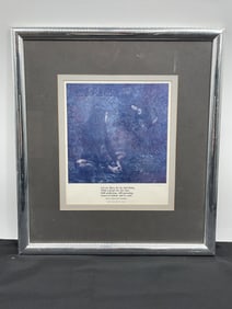 Framed Print of Painting with Longfellow Quote