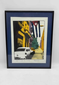 "En la Calle" by Romero (Cuban) Serigraph