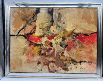 Sonia Risolia (American, 1926-2002) Oil on Canvas