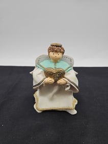 Angel Holding Heart Figurine