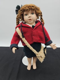 Collectors Choice Porcelain Doll with Red Jacket