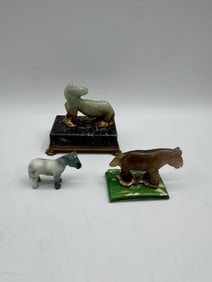 Hand Carved Chinese Jade Diminutive Animals