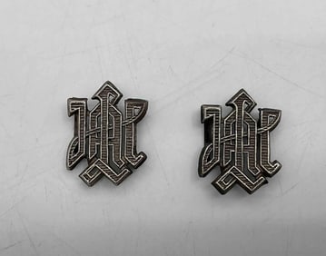 RARE Original  Waffen-SS LAH "Leibstandarte Adolf Hitler" Silver NCO Metal Cypher.