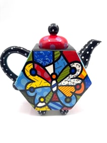 Romero Britto Butterfly Hexagon Teapot