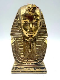 Golden Pharaoh Bust Sculpture