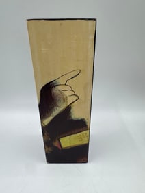 Bearded Man Portrait on Wood Panel