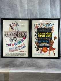 "Kismet" & "Annie Get Your Gun", Framed 1900's movie photos