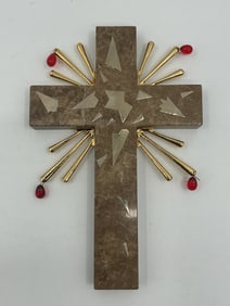 Salvador Dali Crucifixion (Beige) w/ Papers