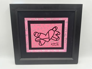 Romero Britto Untitled (Heart) W/ COA