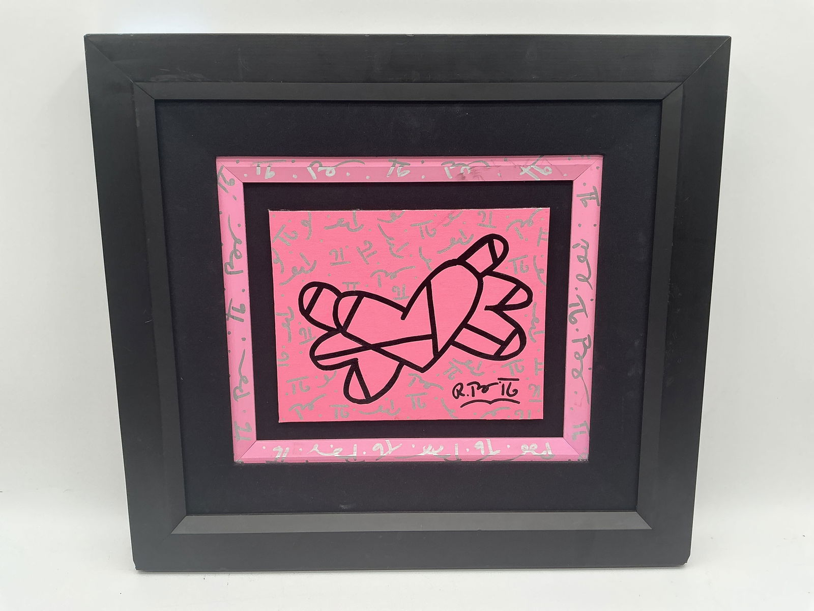 Romero Britto Untitled (Heart) W/ COA (1 of 4)