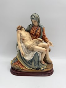 La Pieta Capodimonte Italian Porcelain Statue