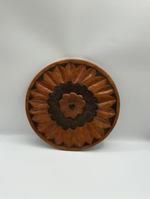 Supersized rare double sided hand carved table centerpiece