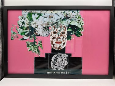 Richard Mille Collage with Camouflage Mask by Carlos Felix (Mexico, B. 1981)