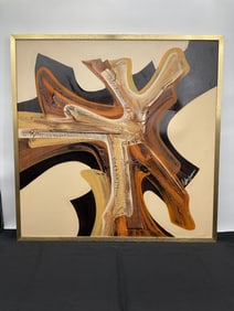 Abstract by Frank Walcutt (American) OIl on Canvas