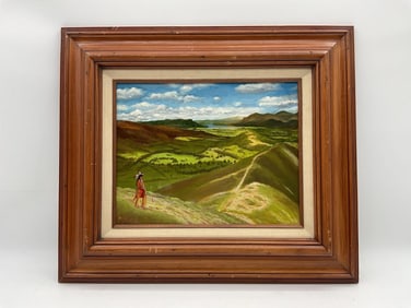 M. Bathe Jr., American Indian Overlook, Painting