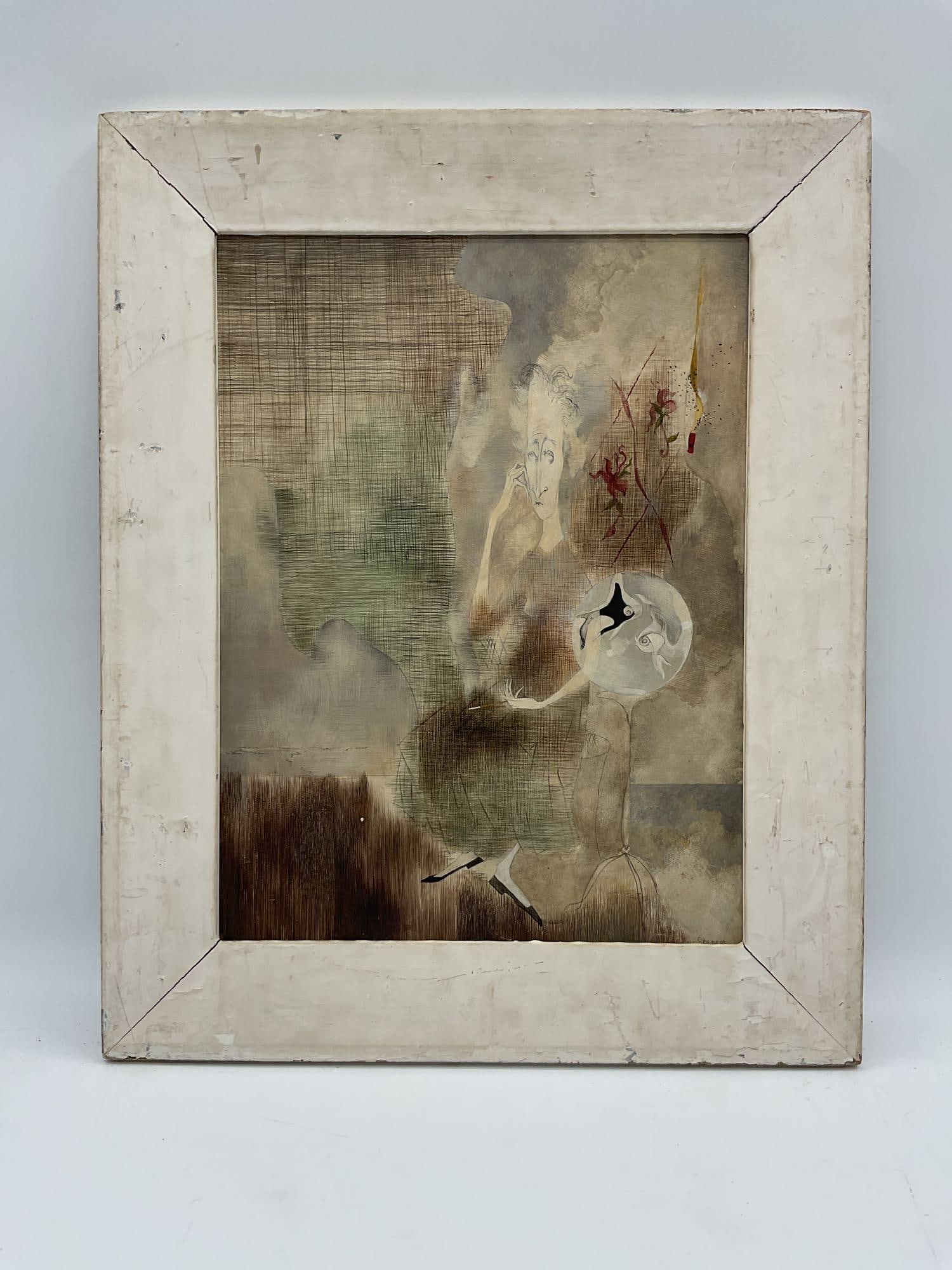 Ann Spencer Simon (American, 1918-1999) Oil on Board (1 of 3)