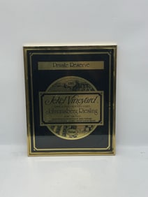 Framed Jekel Vineyard Johannisberg Riesling Wine Label