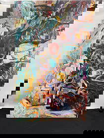 Milton Resnick (American, 1917-2004) Oil on Canvas: Description: Abstract expressionist painting by Russian/American artist Milton Resnick, signed "Resnick '57" lower left. Medium: Oil on Canvas Dimensions: H:48in W: