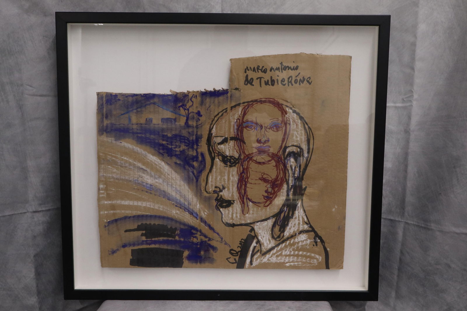 Carlos Quintana(Cuban/American, b.1966)  Abstract on Cardboard (1 of 4)