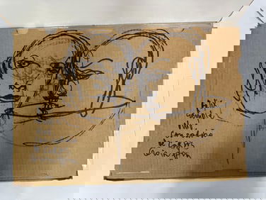 Carlos Quintana(Cuban/American, b.1966) Abstract on Cardboard