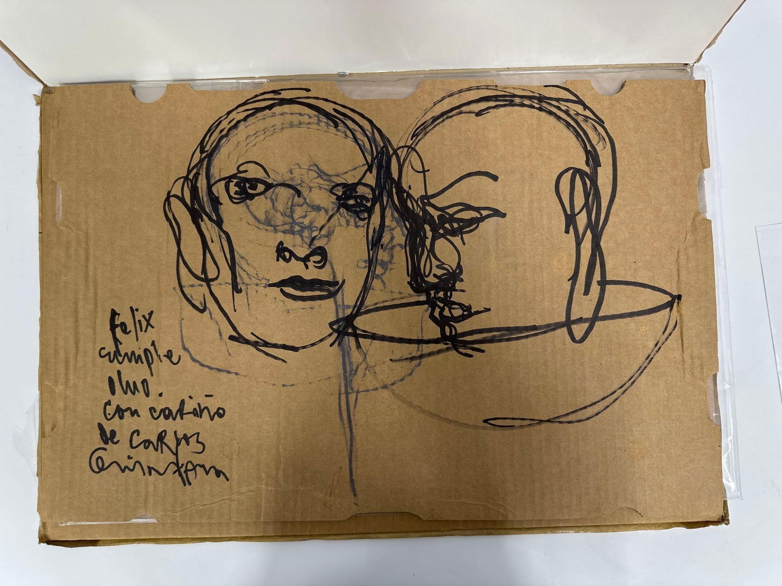 Carlos Quintana(Cuban/American, b.1966) Abstract on Cardboard (1 of 6)