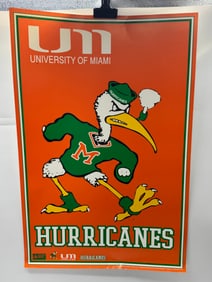 University of Miami Hurricanes Poster - 36x24in