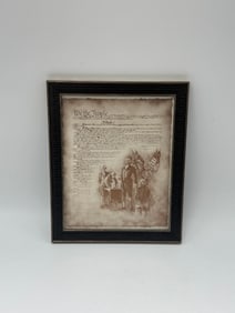 Framed US Constitution Replica