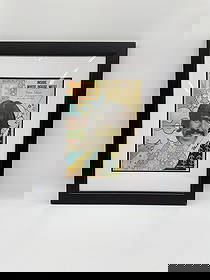 Peter Max Illustrated LIFE Magazine Cover Hand Signed: Framed original LIFE magazine cover dated September 5, 1969, featuring Peter Max’s iconic psychedelic portrait design. The cover presents a surreal depiction of Max with cosmic motifs, colorful