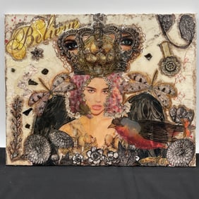 "Believe" by Ivonne Krantz (Panama, 1954) Mixed Media Eco Friendly Art