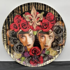 "Ghostly Sisters" by Ivonne (Panama, 1954) Mixed Media Eco Friendly Art