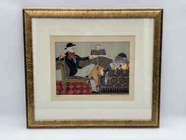 The Conversation by Miriam Dauber (Israeli, b.1946) Serigrpah