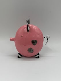 Mackenzie-Childs Pink Pig Figurine
