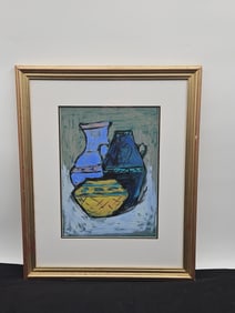 Juan Plutarco Andujar (Domincan, 1931-1995) Watercolor