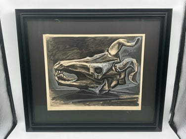 "Crâne de Chèvre sur la Table" by Pablo Picasso (Spain, 1881-1973) Etching