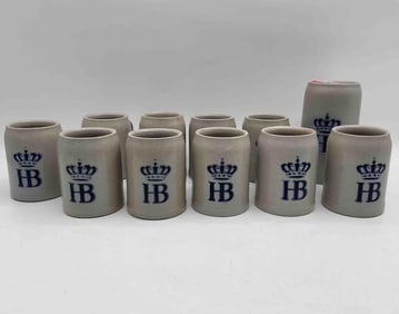 HB Hofbräuhaus German Beer Stein Set