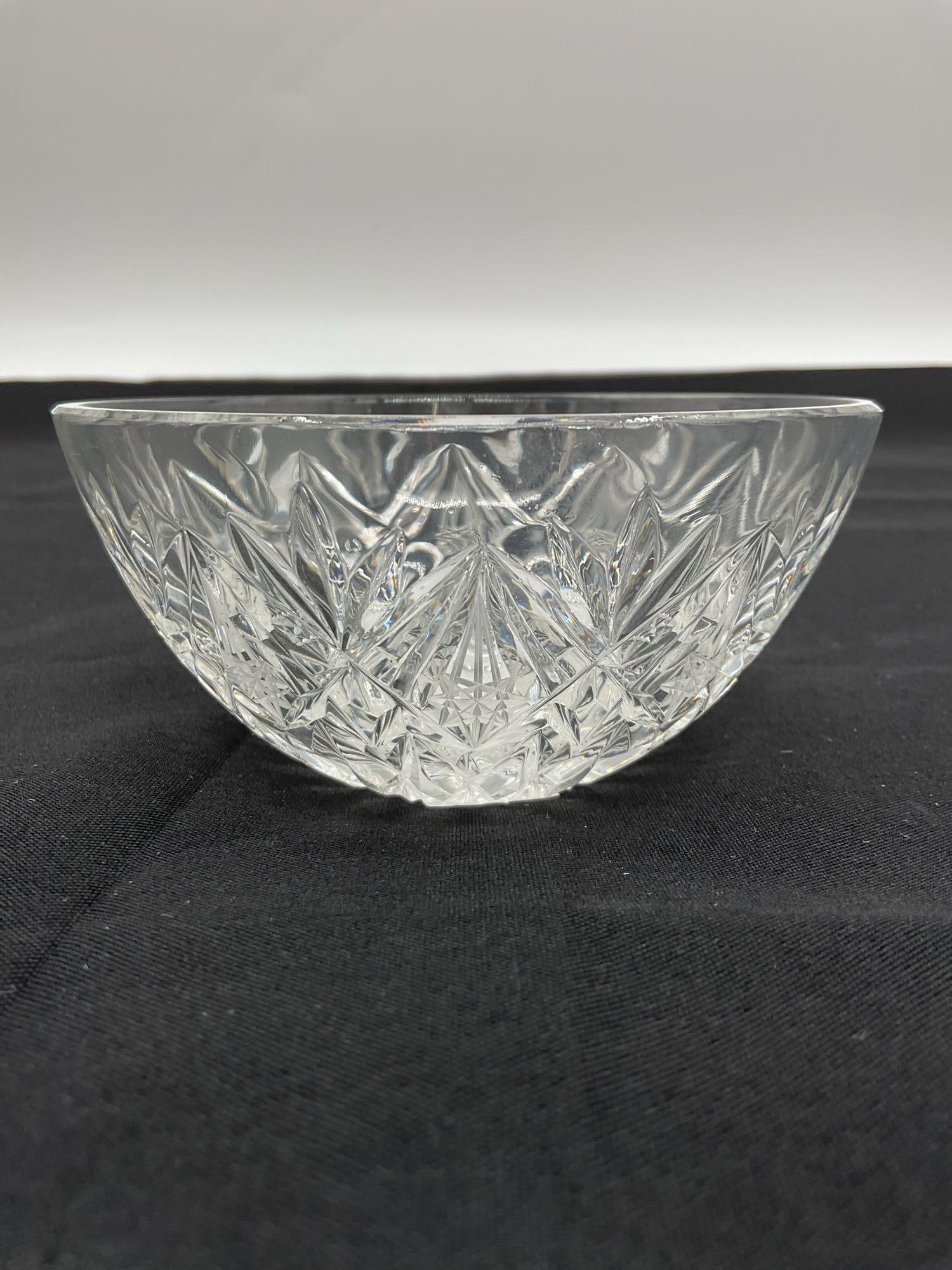 American Brilliant-style Cut Crystal Berry Bowl (1 of 3)