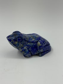 Lapis Lazuli Frog Carving