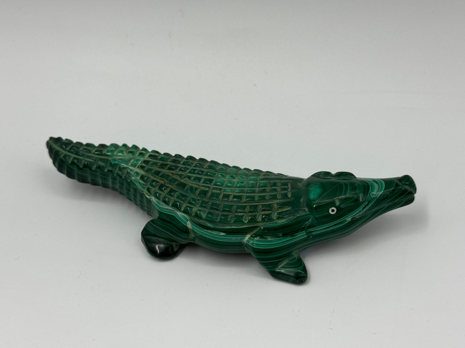 Malachite Alligator Figurine (1 of 3)