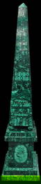 Large Malachite Obelisk