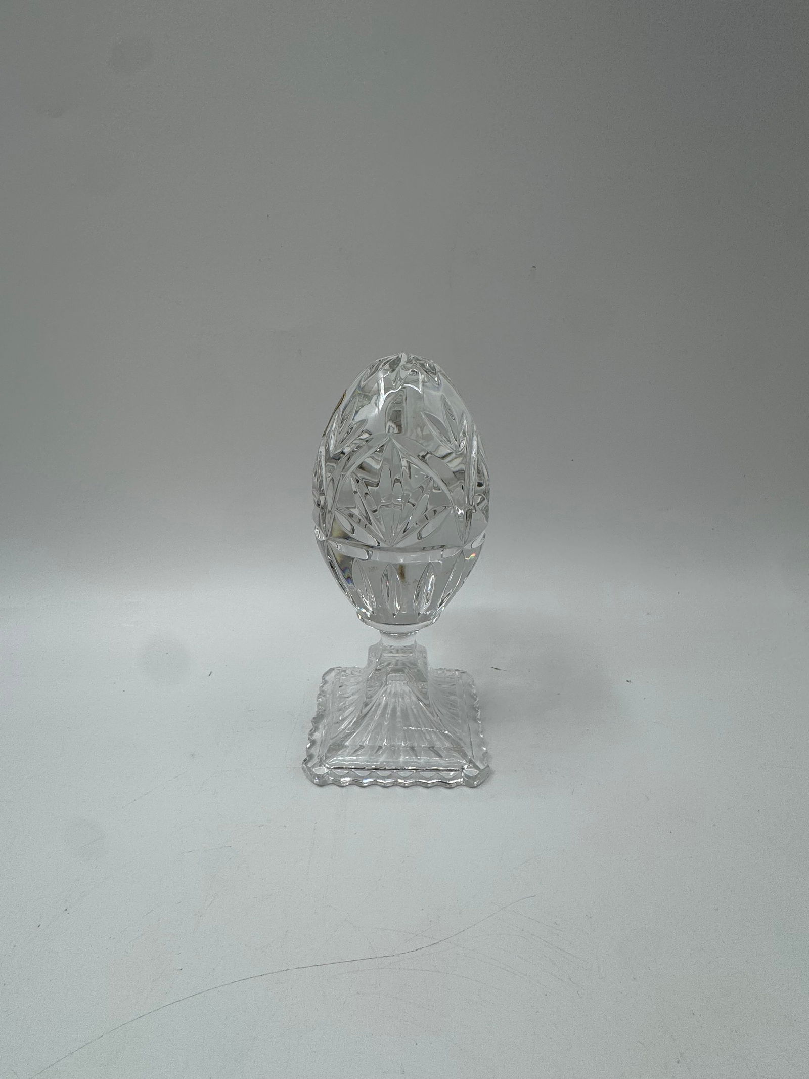 Cut Crystal Egg on Stand (1 of 3)