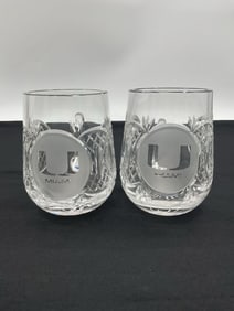 Vintage Cut Crystal Punch Cups (Set of 2)