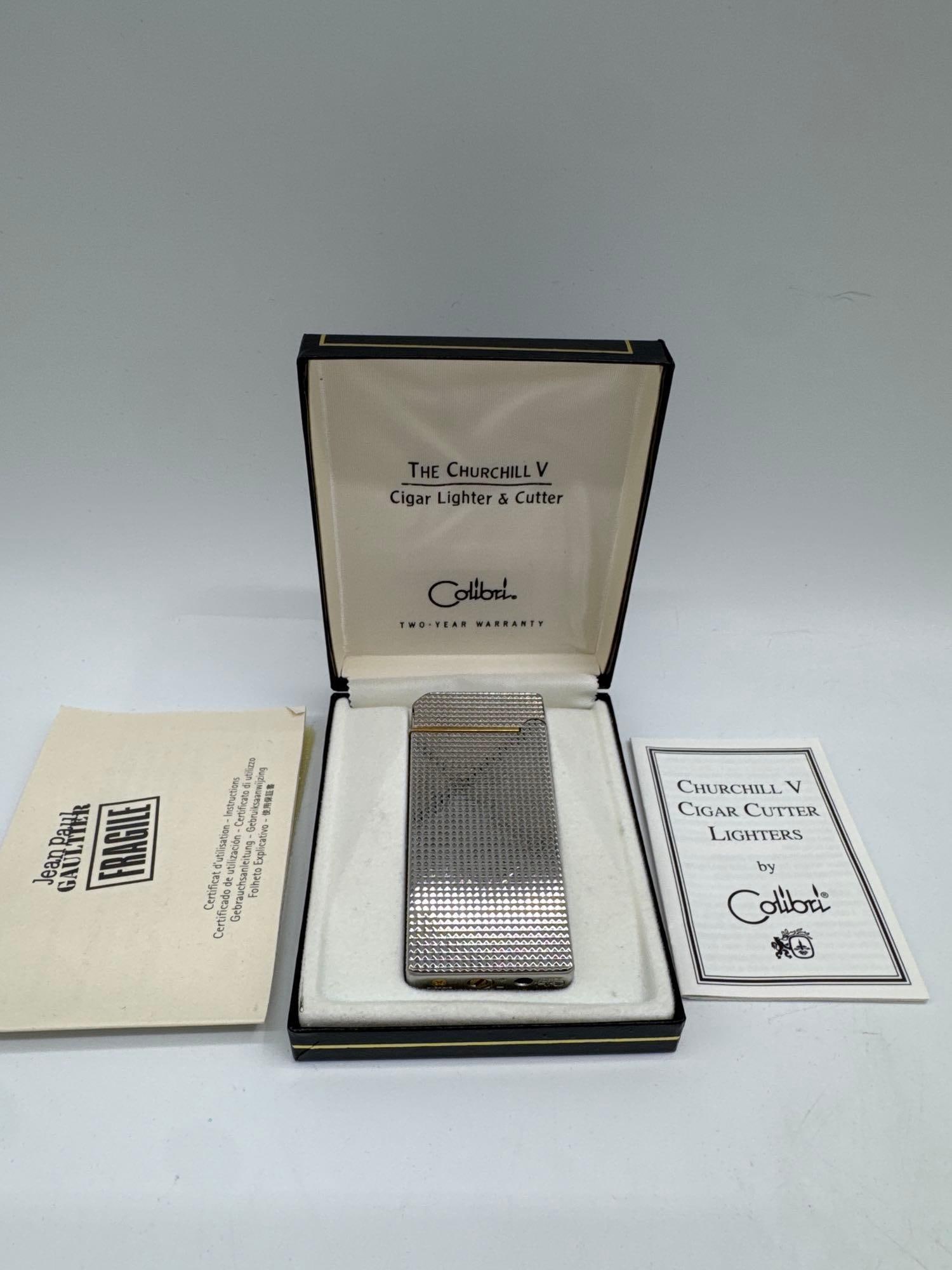 Colibri “Churchill V?? Cigar Lighter & Cutter – Boxed with Papers (1 of 3)