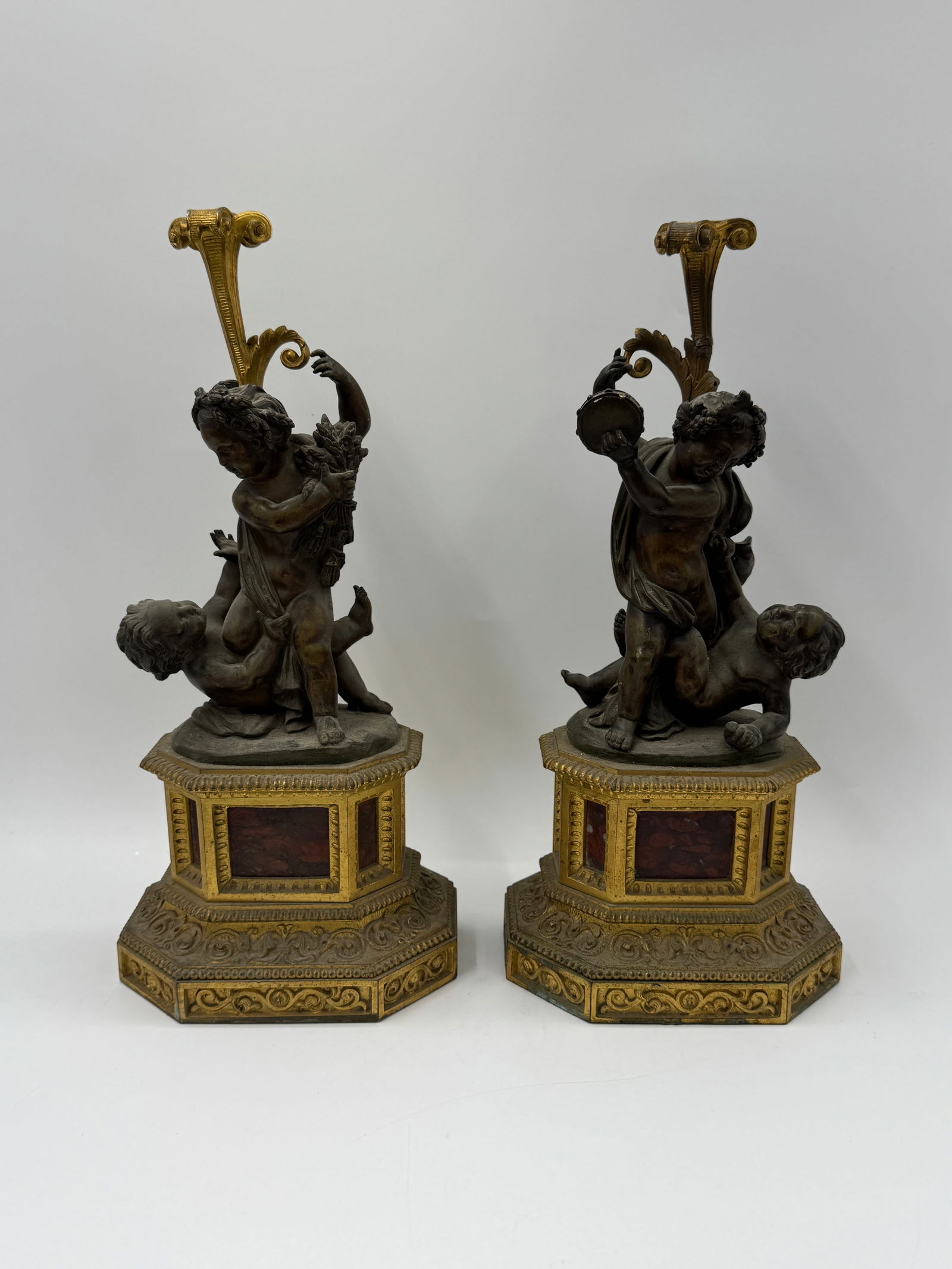Pair of Bronze Figural Statues, Cherubs (1 of 6)