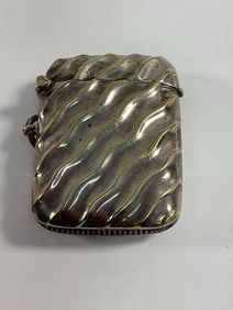 Antique sterling silver vesta case (match safe) 56