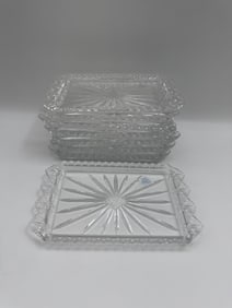 Set of 12 Irena Crystal Starburst Trays